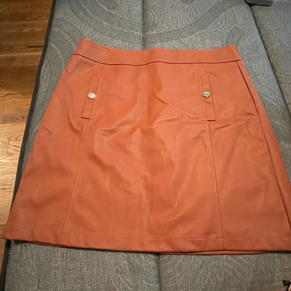 LOFT Pleather Skirt - brand new size 10